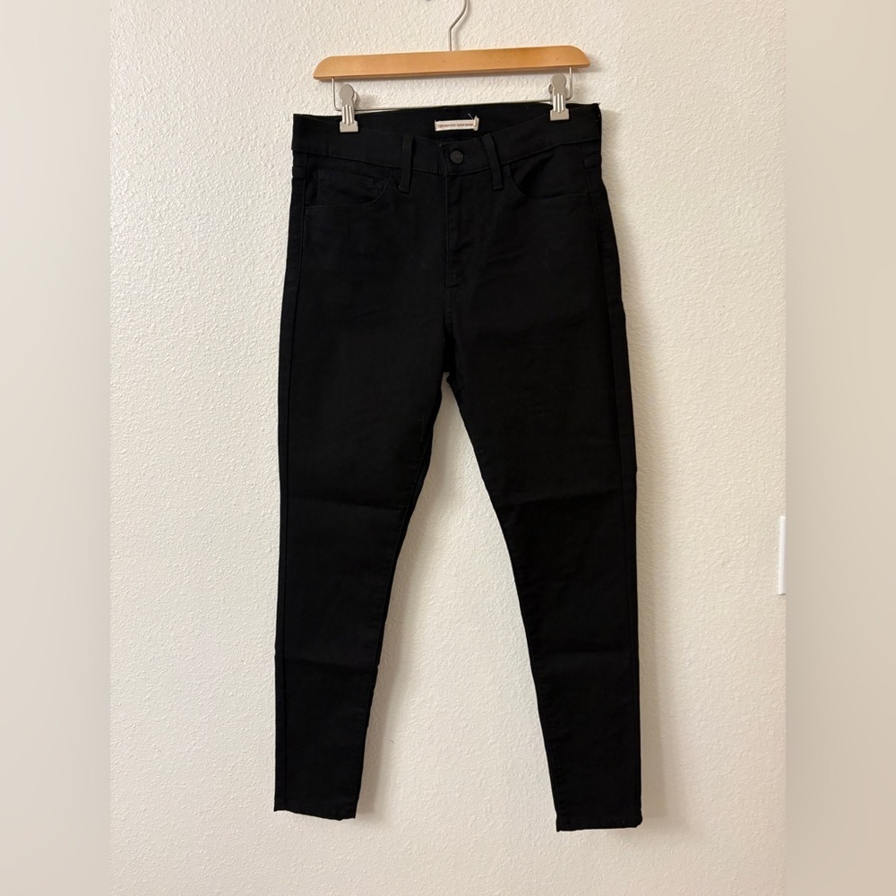 Levi's Womens Jeans 720 High Rise Super Skinny Denim Stretch Y2K Black Size 30